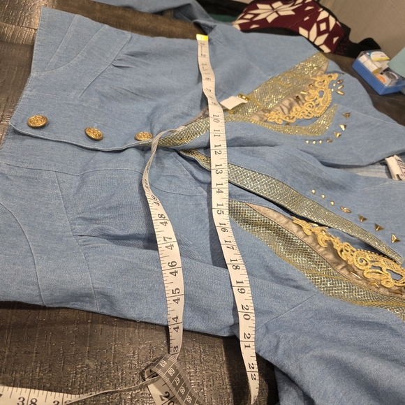 City Girl Sport Light Blue Denim Set w/ Gold Accents - Picture 8 of 14